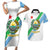 Djibouti Coat Of Arms Couples Matching Short Sleeve Bodycon Dress and Hawaiian Shirt With Flag Style - Wonder Print Shop