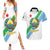 Djibouti Coat Of Arms Couples Matching Summer Maxi Dress and Hawaiian Shirt With Flag Style - Wonder Print Shop