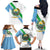 Djibouti Coat Of Arms Family Matching Off The Shoulder Long Sleeve Dress and Hawaiian Shirt With Flag Style - Wonder Print Shop