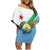 Djibouti Coat Of Arms Family Matching Off Shoulder Short Dress and Hawaiian Shirt With Flag Style - Wonder Print Shop