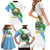 Djibouti Coat Of Arms Family Matching Short Sleeve Bodycon Dress and Hawaiian Shirt With Flag Style - Wonder Print Shop