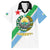 Djibouti Coat Of Arms Family Matching Short Sleeve Bodycon Dress and Hawaiian Shirt With Flag Style - Wonder Print Shop