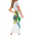 Djibouti Coat Of Arms Family Matching Short Sleeve Bodycon Dress and Hawaiian Shirt With Flag Style - Wonder Print Shop