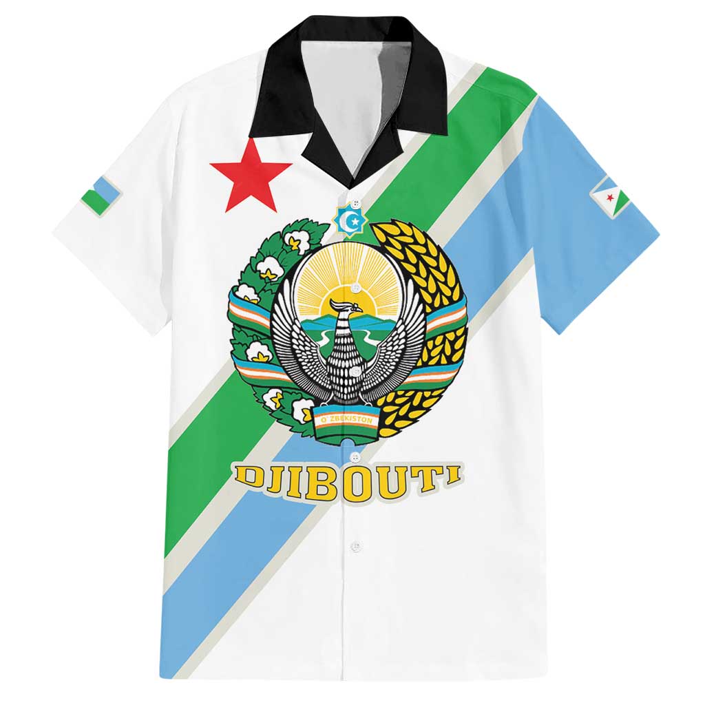 Djibouti Coat Of Arms Hawaiian Shirt With Flag Style - Wonder Print Shop