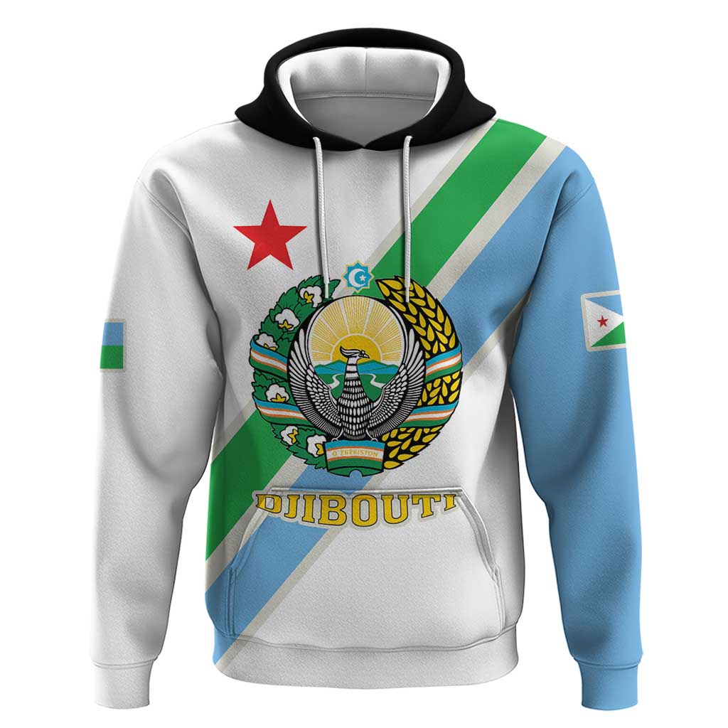 Djibouti Coat Of Arms Hoodie With Flag Style - Wonder Print Shop