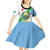 Djibouti Coat Of Arms Kid Short Sleeve Dress With Flag Style - Wonder Print Shop