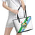 Djibouti Coat Of Arms Leather Tote Bag With Flag Style - Wonder Print Shop