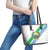 Djibouti Coat Of Arms Leather Tote Bag With Flag Style - Wonder Print Shop