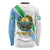 Djibouti Coat Of Arms Long Sleeve Shirt With Flag Style - Wonder Print Shop