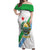 Djibouti Coat Of Arms Off Shoulder Maxi Dress With Flag Style - Wonder Print Shop