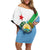 Djibouti Coat Of Arms Off Shoulder Short Dress With Flag Style - Wonder Print Shop