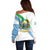 Djibouti Coat Of Arms Off Shoulder Sweater With Flag Style - Wonder Print Shop