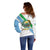 Djibouti Coat Of Arms Off Shoulder Sweater With Flag Style - Wonder Print Shop