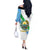 Djibouti Coat Of Arms Off The Shoulder Long Sleeve Dress With Flag Style - Wonder Print Shop