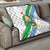 Djibouti Coat Of Arms Quilt With Flag Style