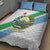 Djibouti Coat Of Arms Quilt Bed Set With Flag Style - Wonder Print Shop