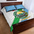 Djibouti Coat Of Arms Quilt Bed Set With Flag Style - Wonder Print Shop