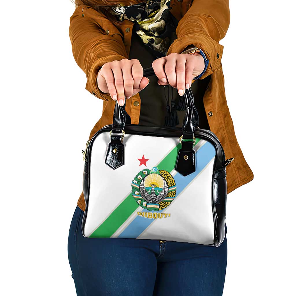 Djibouti Coat Of Arms Shoulder Handbag With Flag Style