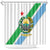 Djibouti Coat Of Arms Shower Curtain With Flag Style