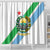 Djibouti Coat Of Arms Shower Curtain With Flag Style