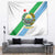 Djibouti Coat Of Arms Tapestry With Flag Style