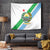 Djibouti Coat Of Arms Tapestry With Flag Style