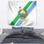 Djibouti Coat Of Arms Tapestry With Flag Style