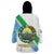 Djibouti Coat Of Arms Wearable Blanket Hoodie With Flag Style - Wonder Print Shop