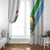 Djibouti Coat Of Arms Window Curtain With Flag Style - Wonder Print Shop