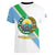 Djibouti Coat Of Arms Women V-Neck T-Shirt With Flag Style - Wonder Print Shop