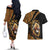 Ethiopia Couples Matching Off The Shoulder Long Sleeve Dress and Hawaiian Shirt Ethiopian Lion Style Pattern