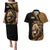 Ethiopia Couples Matching Puletasi and Hawaiian Shirt Ethiopian Lion Style Pattern - Wonder Print Shop