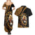 Ethiopia Couples Matching Summer Maxi Dress and Hawaiian Shirt Ethiopian Lion Style Pattern