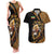 Ethiopia Couples Matching Tank Maxi Dress and Hawaiian Shirt Ethiopian Lion Style Pattern