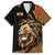 Ethiopia Family Matching Long Sleeve Bodycon Dress and Hawaiian Shirt Ethiopian Lion Style Pattern