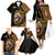 Ethiopia Family Matching Off The Shoulder Long Sleeve Dress and Hawaiian Shirt Ethiopian Lion Style Pattern