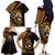 Ethiopia Family Matching Off The Shoulder Long Sleeve Dress and Hawaiian Shirt Ethiopian Lion Style Pattern