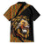 Ethiopia Family Matching Off The Shoulder Long Sleeve Dress and Hawaiian Shirt Ethiopian Lion Style Pattern