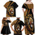 Ethiopia Family Matching Off Shoulder Maxi Dress and Hawaiian Shirt Ethiopian Lion Style Pattern