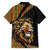 Ethiopia Family Matching Off Shoulder Maxi Dress and Hawaiian Shirt Ethiopian Lion Style Pattern