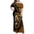 Ethiopia Family Matching Off Shoulder Maxi Dress and Hawaiian Shirt Ethiopian Lion Style Pattern