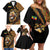 Ethiopia Family Matching Off Shoulder Short Dress and Hawaiian Shirt Ethiopian Lion Style Pattern - Wonder Print Shop