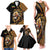 Ethiopia Family Matching Tank Maxi Dress and Hawaiian Shirt Ethiopian Lion Style Pattern - Wonder Print Shop