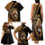 Ethiopia Family Matching Tank Maxi Dress and Hawaiian Shirt Ethiopian Lion Style Pattern - Wonder Print Shop