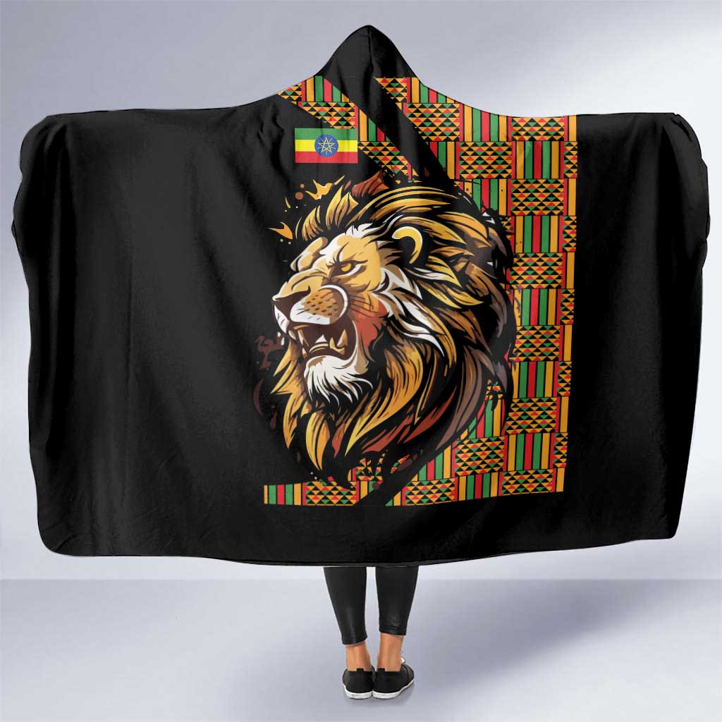 Ethiopia Hooded Blanket Ethiopian Lion Style Pattern