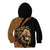 Ethiopia Kid Hoodie Ethiopian Lion Style Pattern - Wonder Print Shop