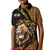 Ethiopia Kid Polo Shirt Ethiopian Lion Style Pattern - Wonder Print Shop