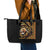 Ethiopia Leather Tote Bag Ethiopian Lion Style Pattern - Wonder Print Shop