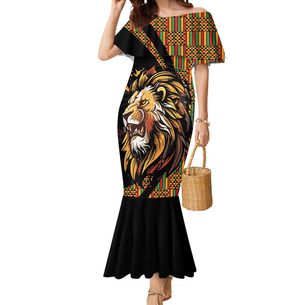 Ethiopia Mermaid Dress Ethiopian Lion Style Pattern