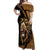 Ethiopia Off Shoulder Maxi Dress Ethiopian Lion Style Pattern